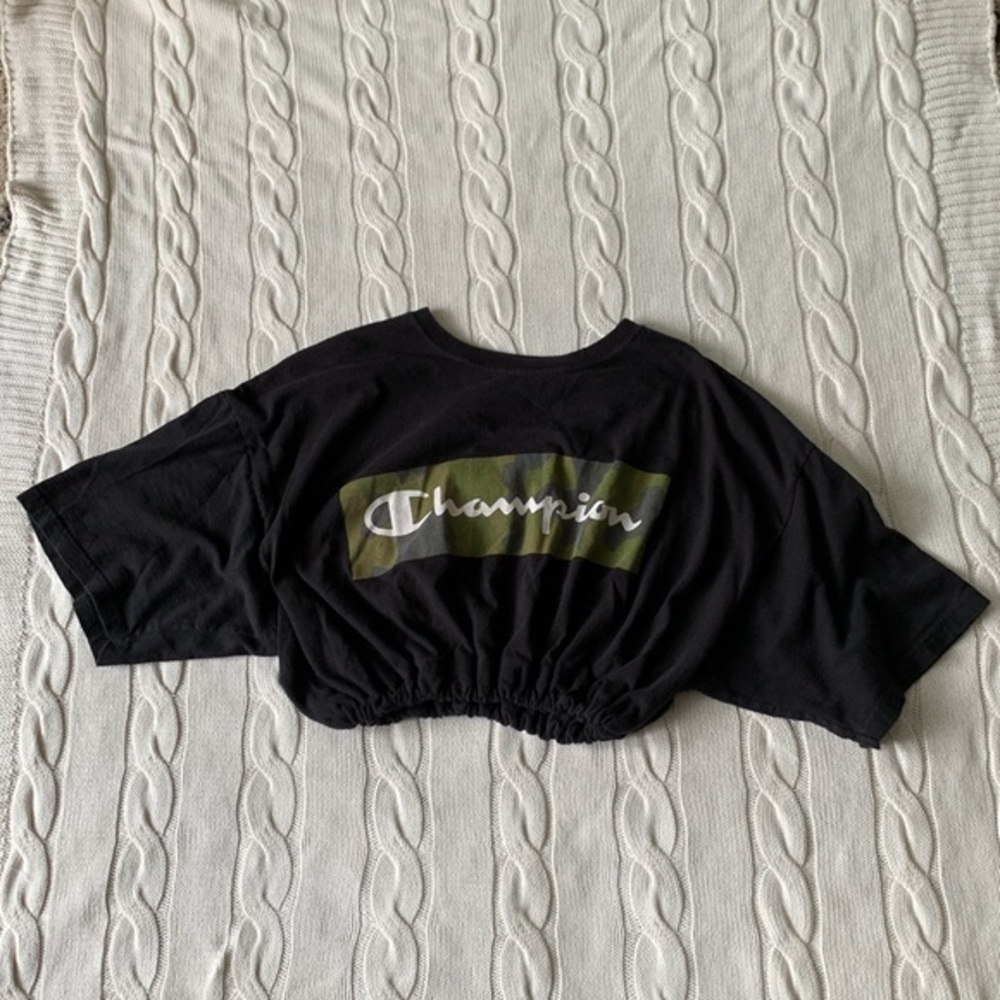 Champion Camo Logo Hand-Made Crop-Top